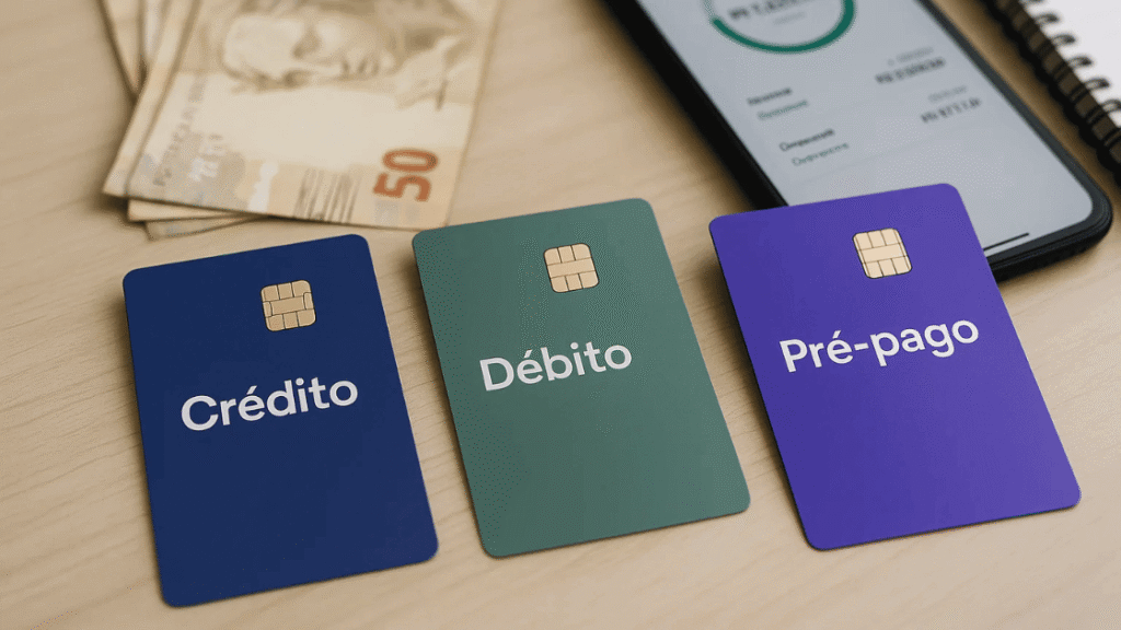 Cartão de Crédito, Débito ou Pré-pago