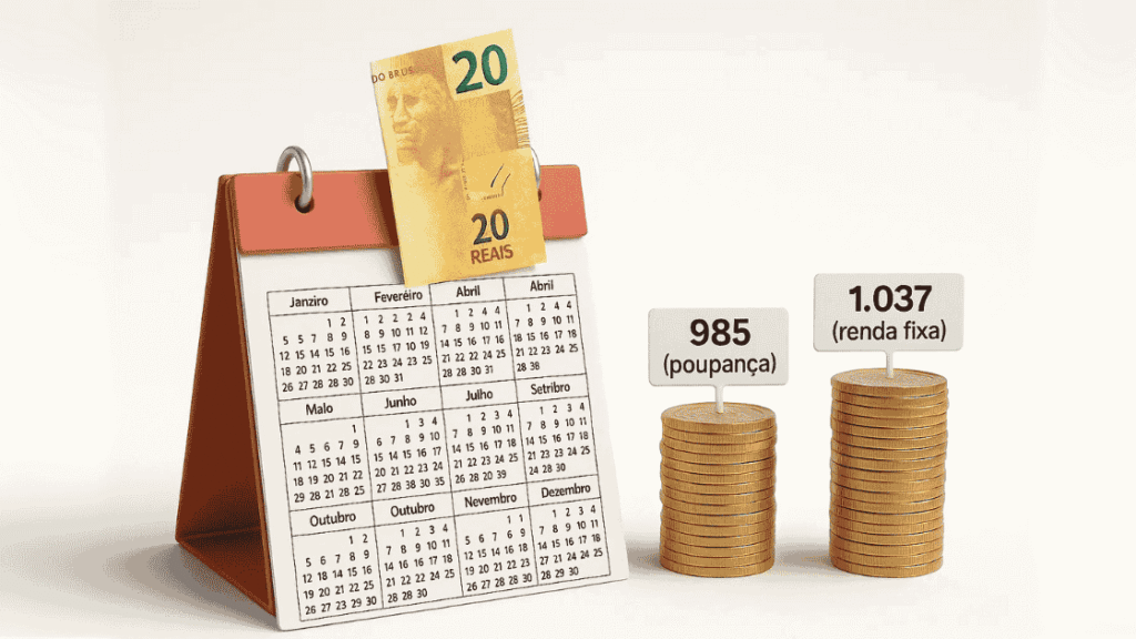 Se eu guardar R$ 20 por semana, quanto consigo juntar em 1 ano?