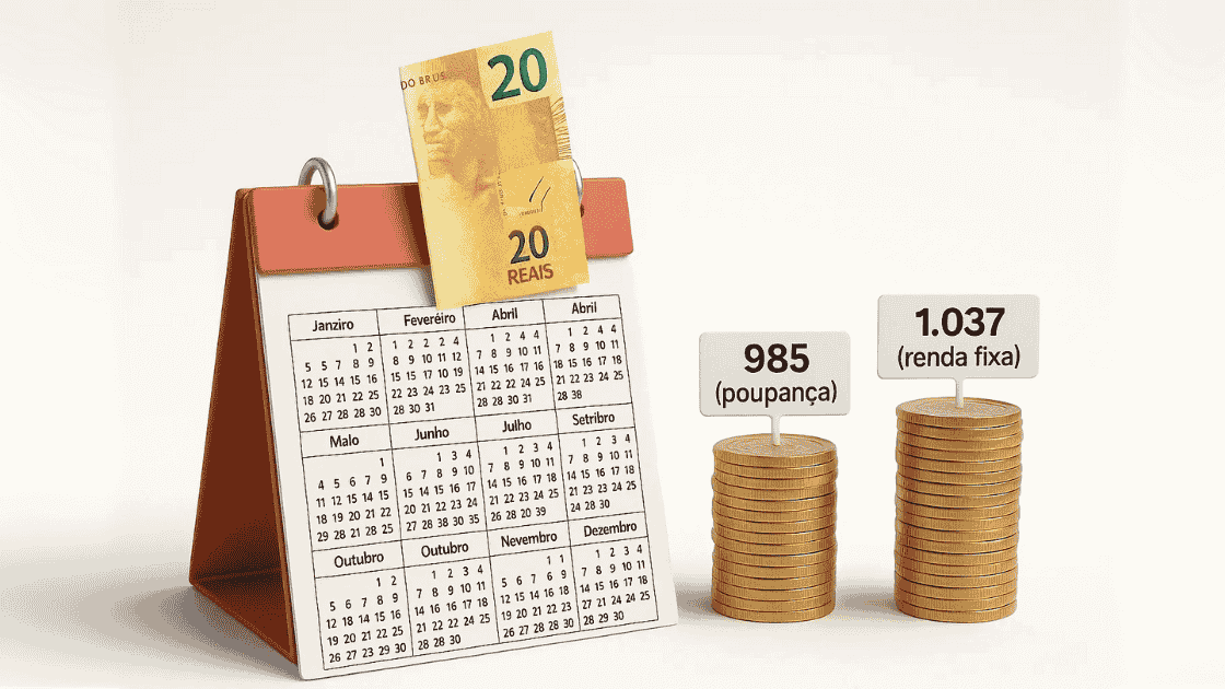 Se eu guardar R$ 20 por semana, quanto consigo juntar em 1 ano?