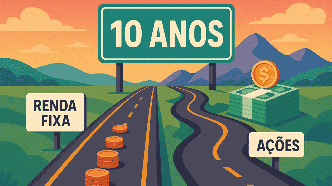 Se eu investir R$ 250 por mês em ações, quanto eu junto em 10 anos?